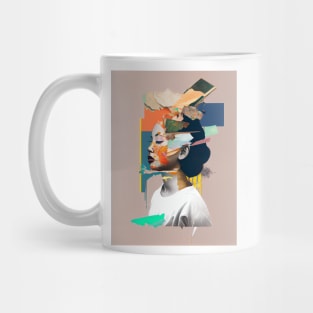 Modern asian woman in pop-art style Mug